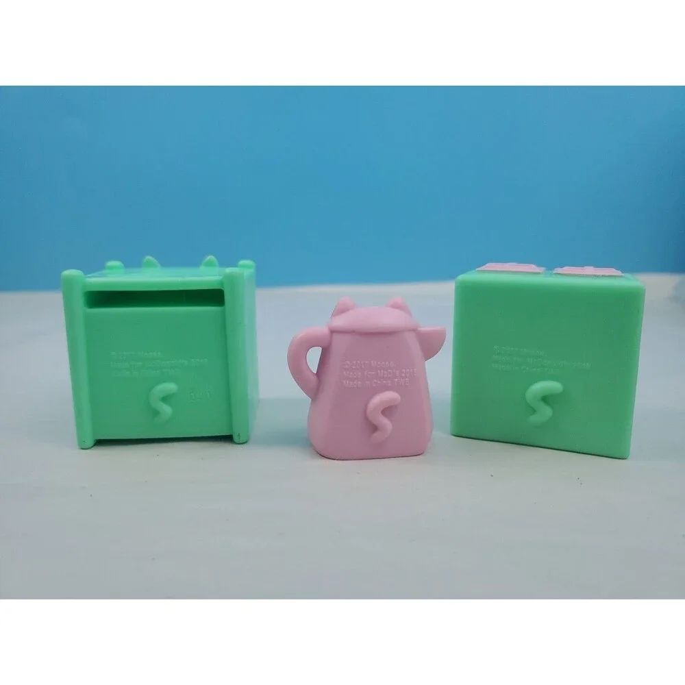 Shopkins Happy Places Kitty Kitchen Petkins Furniture Lot Mint Green Oven...